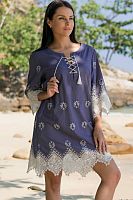 Пляжная туника Marsell на шнуровке