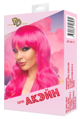 Ярко-розовый парик  Акэйн фото 3