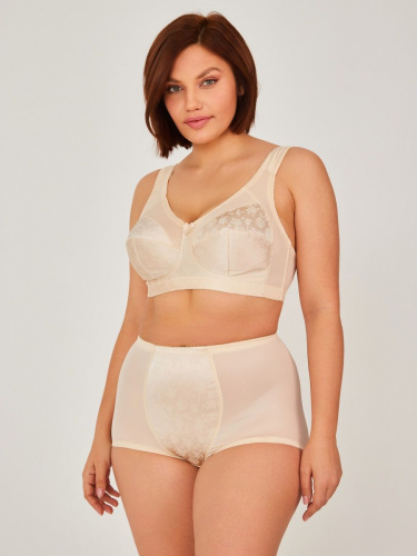 Высокие утягивающие трусики с атласной вставкой фото 2