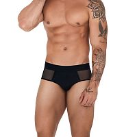 Черные мужские трусы-брифы Caspian Piping Brief