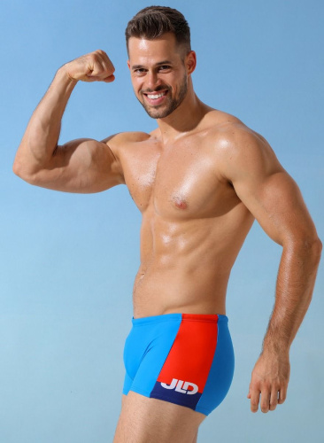 Мужские плавки-боксеры с контрастной брендированной вставкой фото 4