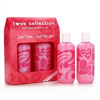 Подарочный женский набор Love collection: гель для душа и пена для ванны