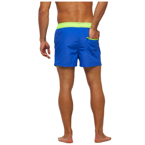 Синие пляжные мужские шорты фото 3