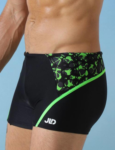 Мужские плавки с контрастной полосой и принтом