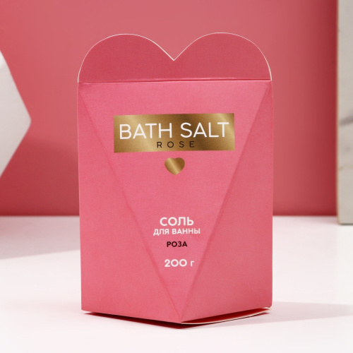 Cоль для ванны Bath Salt с ароматом розы - 200 гр. фото 3