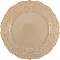 Тарелка «Скалистос» мелкая;керамика;D=28,H=2см;бежев.