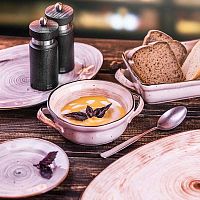 Чашка бульонная «Пастораль»;фарфор;270мл;D=105,H=50мм;серый