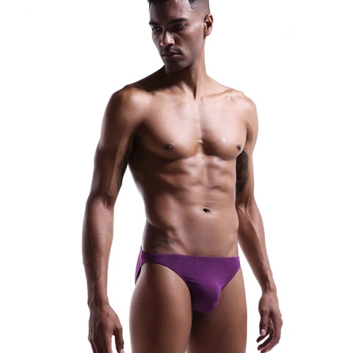 Мужские классические однотонные трусы-слипы фото 10