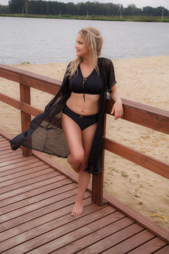 Пляжный бюстгальтер со шнуровкой фото 2