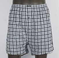 Хлопковые трусы-боксеры в клеточку
