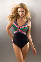 Эффектный слитный купальник Malwina с принтом