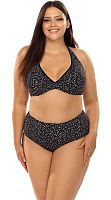 Раздельный купальник plus size в крапинку