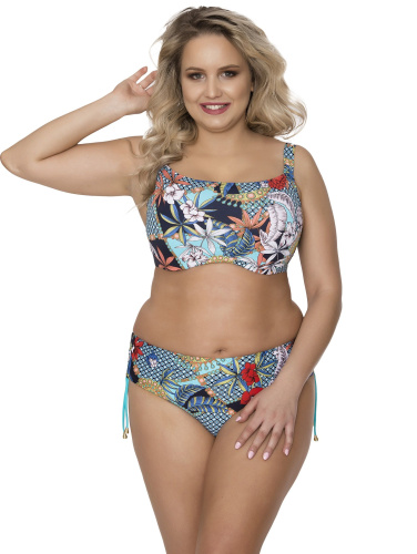 Плавки с регуляцией высоты и флористическим рисунком фото 3