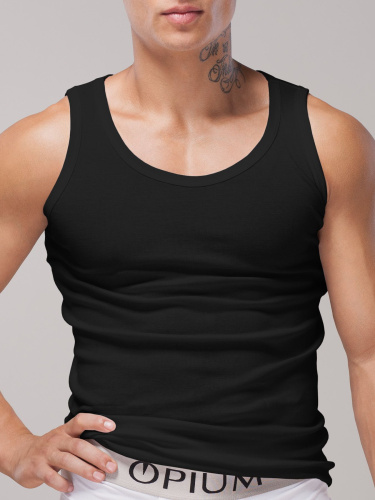 Уютная мужская майка в мелкий рубчик фото 6