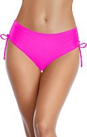 Розовые женские плавки с утяжкой по бокам