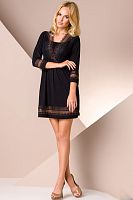 Оригинальная коротенькая женская сорочка с кружевным декором