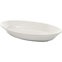 Селедочница «Кашуб-хел»;фарфор;,H=3,L=21,B=14см;белый