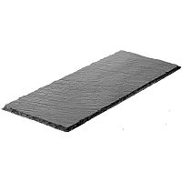 Черное блюдо для подачи из натурального сланца (30х12 см)