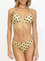 Раздельный пуш-ап купальник в горох