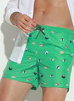 Мужские пляжные шорты с принтом в виде суши