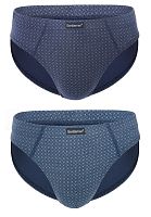 Набор из 2 мужских слипов с мелким принтом