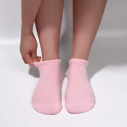 Нежно-розовые увлажняющие SPA-носочки с гелевыми вставками фото 5