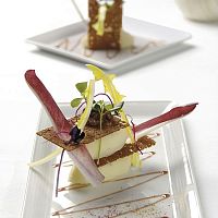 Блюдо «Аура» прямоугольное;фарфор;,L=24,B=12см;белый