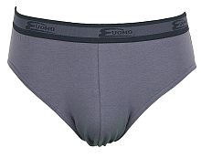 Набор из 2 трусов-слипов - графитово-серый и черный набивной