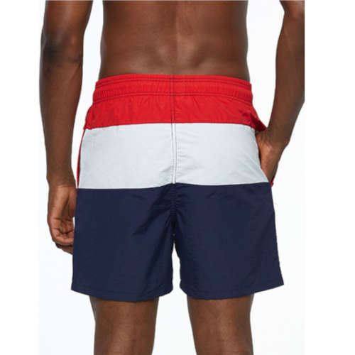 Трехцветные мужские шорты для пляжа фото 2