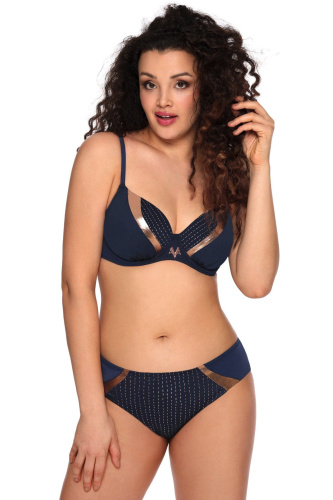 Купальный лиф со вставками с медным блеском фото 4