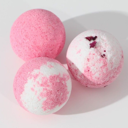 Набор из 3 бомбочек для ванны «Цветочная забота» с ароматом розы фото 4