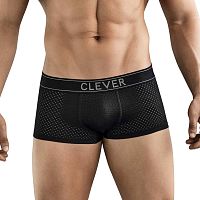 Черные перфорированные трусы-хипсы Clever Ambar Trunks