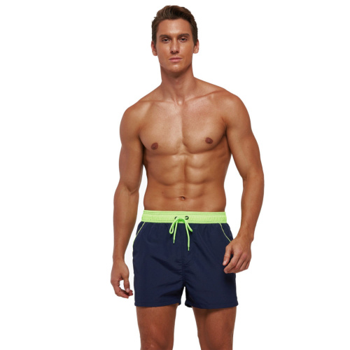 Темно-синие мужские шорты для пляжного отдыха фото 3