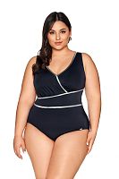 Роскошный купальник с серебристым декором