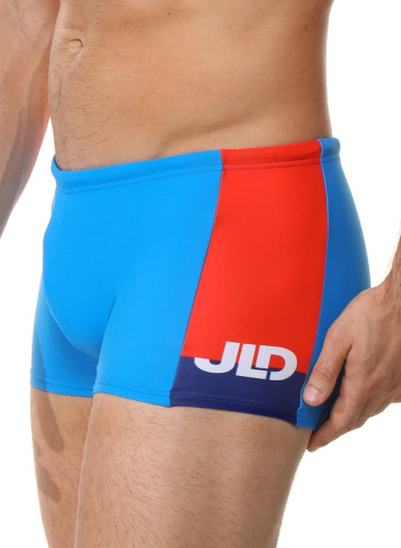 Мужские плавки-боксеры с контрастной брендированной вставкой фото 2