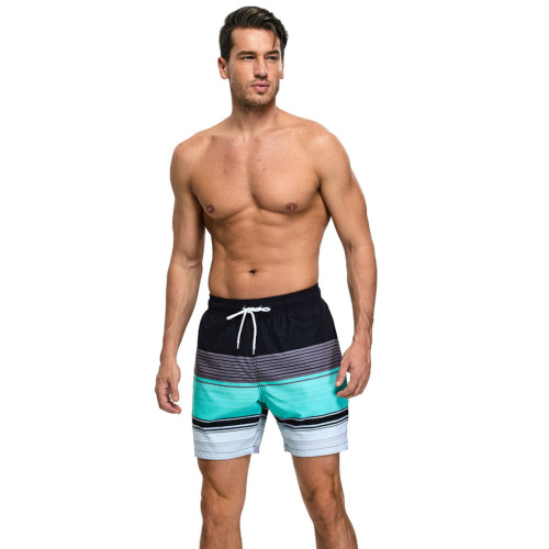 Мужские шорты в полоску для пляжного отдыха фото 5