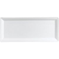 Блюдо «Аура»;фарфор;,L=27,B=14см;белый