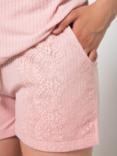 Нежная пижама из ткани в рубчик купить онлайн на Oyfse.ru фото 4