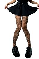 Молодежные колготки +size с принтом