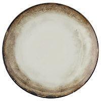 Тарелка «Шэйд»;фарфор;D=27,5см;белый,коричнев.