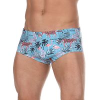 Бирюзовые мужские плавки с оригинальным принтом Doreanse Mayo