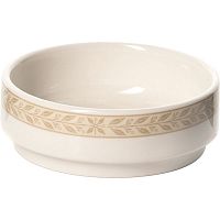 Салатник «Антуанетт»;фарфор;60мл;D=75,H=25мм;белый,олив.