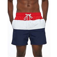 Трехцветные мужские шорты для пляжа